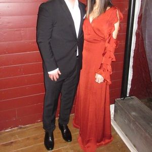 Lulus Ruffle Sleeve Dress